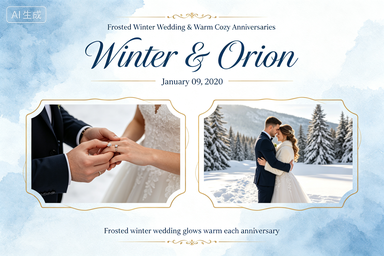 RS-0513 | Frosted Winter Wedding & Warm Cozy Anniversaries