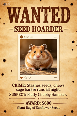 RS-1713 | Wanted-Seed Hoarder (Hamster Small Pet)