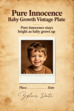 RS-1619 | Pure Innocence Baby Growth Vintage Plate