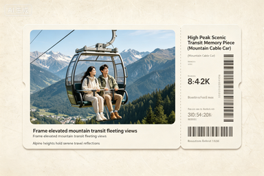 RS-0716 | High Peak Scenic Transit Memory Piece (Mountain Cable Car)