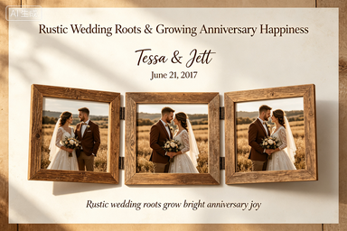 RS-0508 | Rustic Wedding Roots & Growing Anniversary Happiness