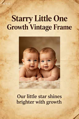 RS-1610 | Starry Little One Growth Vintage Frame