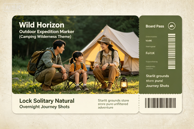 RS-0714 | Wild Horizon Outdoor Expedition Marker (Camping Wilderness Theme)