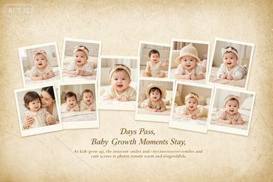 RS-1607 | Baby Footsteps Vintage Growth Album