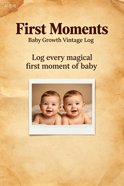 RS-1609 | First Moments Baby Growth Vintage Log