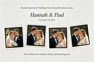 RS-0520 | Handwritten Letter Wedding Vows & Heartfelt Anniversaries