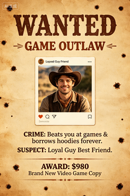 RS-1715 | Wanted-Game Outlaw (Best Friend Male)