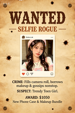 RS-1709 | Wanted-Selfie Rogue (Teen Girl Focus)