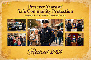 RS-1305 | Loyal Police Officer Retirement Keepsake (Police Officer Retirement Collection)