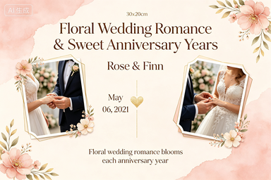 RS-0509 | Floral Wedding Romance & Sweet Anniversary Years