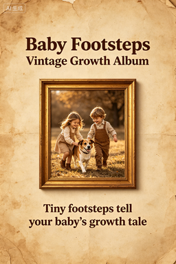 RS-1607 | Baby Footsteps Vintage Growth Album