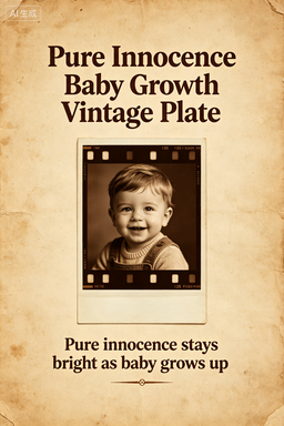 RS-1619 | Pure Innocence Baby Growth Vintage Plate