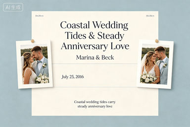 RS-0512 | Coastal Wedding Tides & Steady Anniversary Love