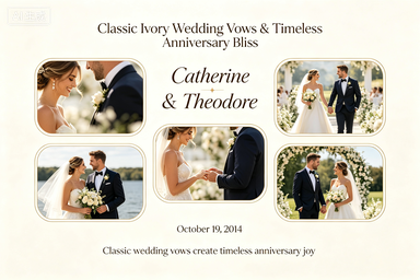 RS-0510 | Classic Ivory Wedding Vows & Timeless Anniversary Bliss
