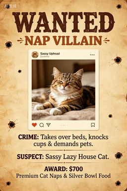 RS-1707 | Wanted-Nap Villain (Cat Pet Focus)