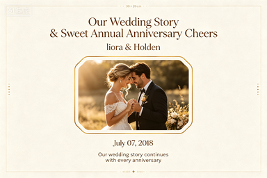 RS-0505 | Our Wedding Story & Sweet Annual Anniversary Cheers