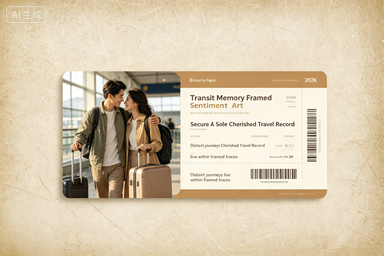 RS-0704 | Transit Memory Framed Sentiment Art (1 photo)