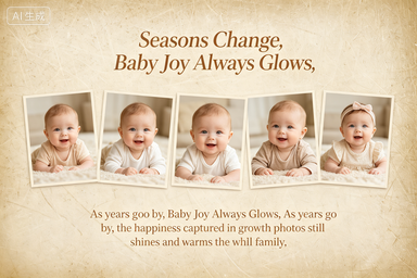 RS-1612 | Love Wrapped Baby Growth Vintage Print