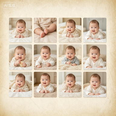 RS-1619 | Pure Innocence Baby Growth Vintage Plate