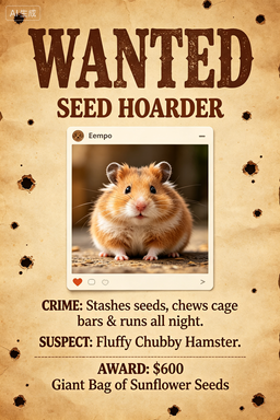 RS-1713 | Wanted-Seed Hoarder (Hamster Small Pet)
