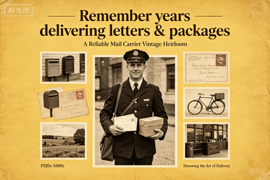 RS-1308 | Reliable Mail Carrier Vintage Heirloom (Postal / Mail Carrier Retirement Collection)