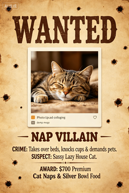 RS-1707 | Wanted-Nap Villain (Cat Pet Focus)