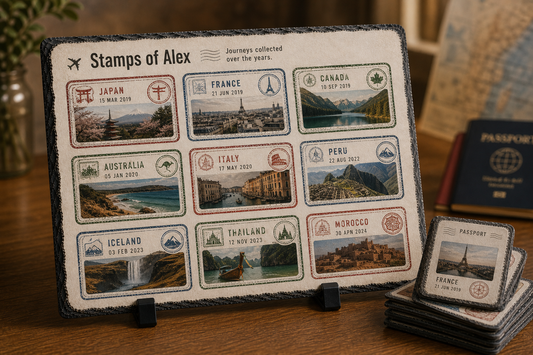 Country Stamps Montage