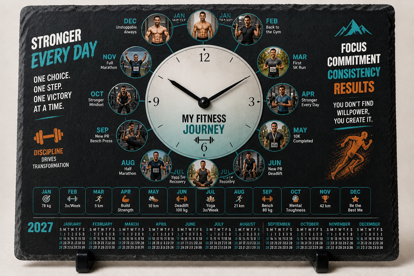 3. Couple’s Love Clock Calendar