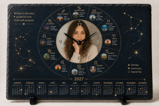 2. 12‑Photo Baby First Year Clock