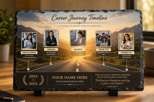 Journey Timeline Road Slate