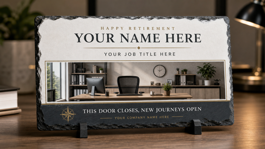 Office Door Nameplate Slate