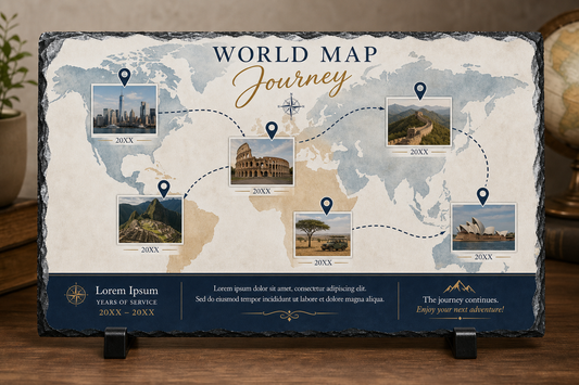 Global Map Journey Slate