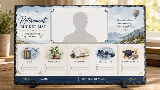Retirement Bucket List Slate