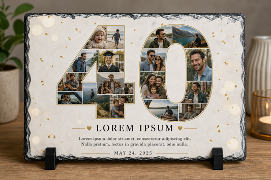 Number Milestone Slate