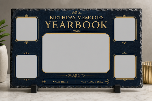 Memory Yearbook Cover Slate