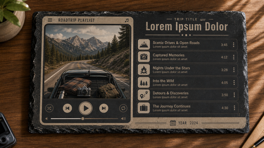 Roadtrip Playlist Slate