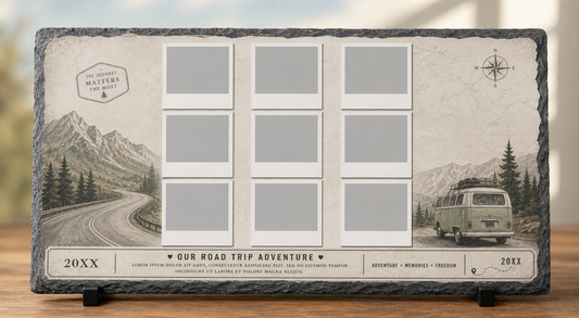 Roadtrip Polaroid Grid Slate