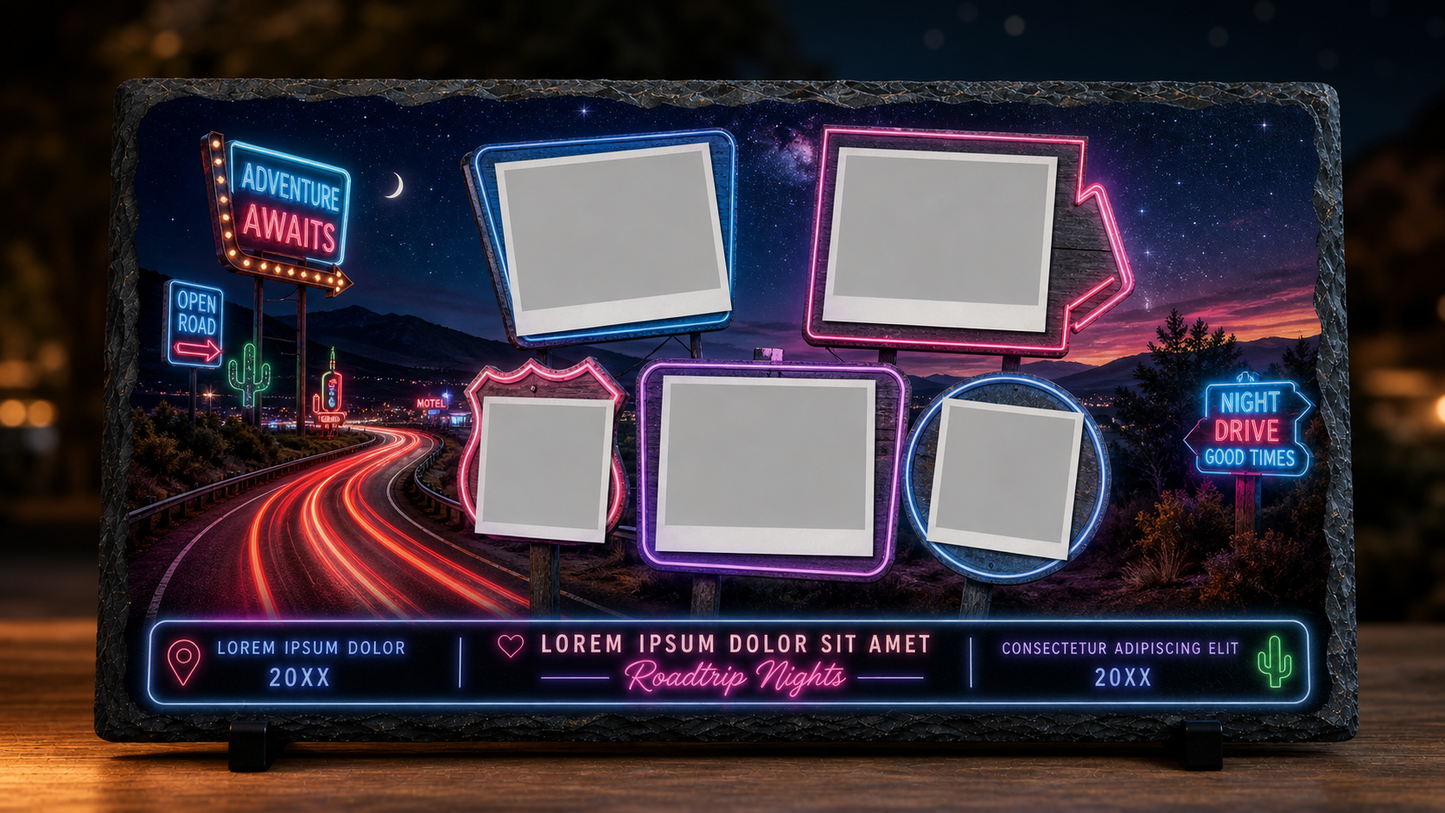 Night Drive Neon Slate