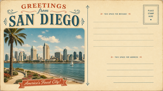 Postcard Classic Destination Postcard