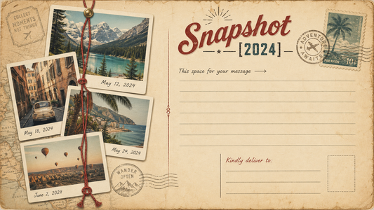 Polaroid Postcard Stack