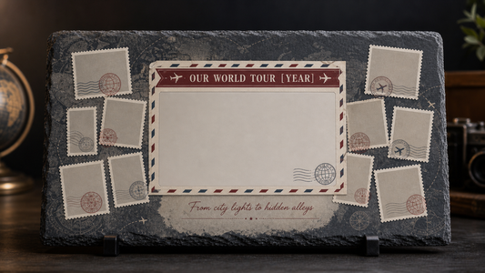 World Tour Stamp Postcards