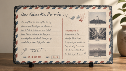 Handwritten Memories Postcard Slate