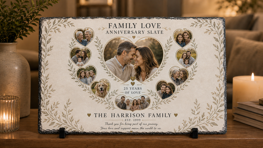 Family Love Anniversary Slate