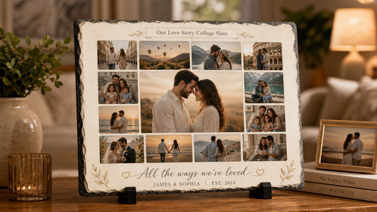 Our Love Story Collage Slate